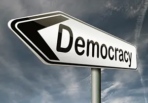 Democracy sign